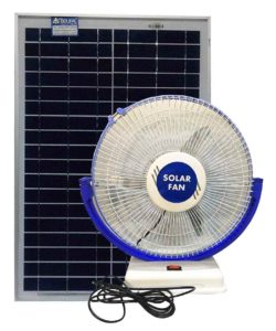 Solar Fan with solar panel works directly on solar panel. Free electricity from sun Belifal Brand